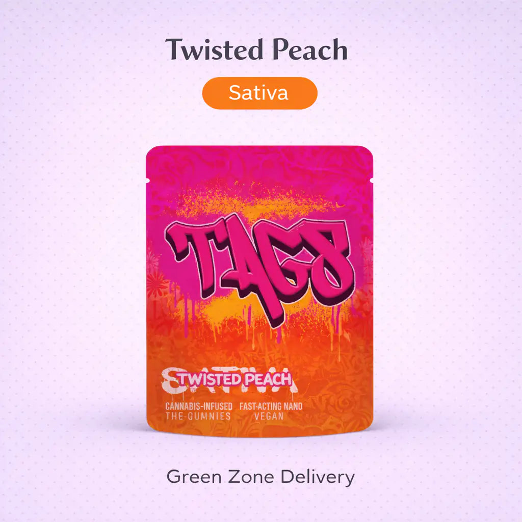 Twisted Peach 100mg Vegan Gummies - 10 Pack