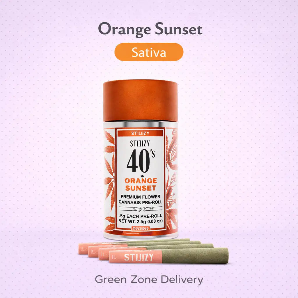 STIIIZY 40's Orange Sunset Pre-Roll 5-Pack
