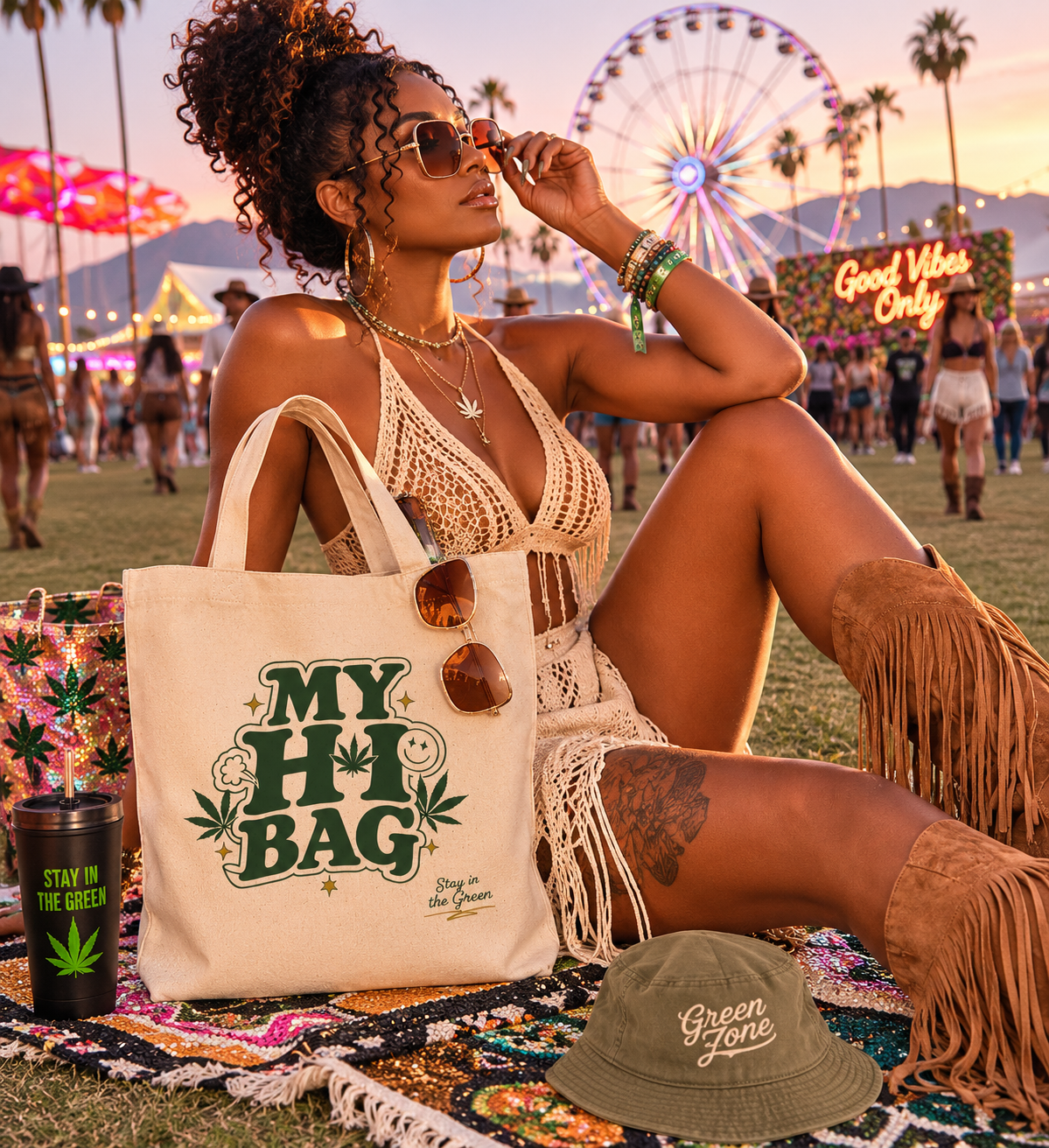 My Hi Bag™ Canvas Tote Bag | GreenZone Lifestyle Collection