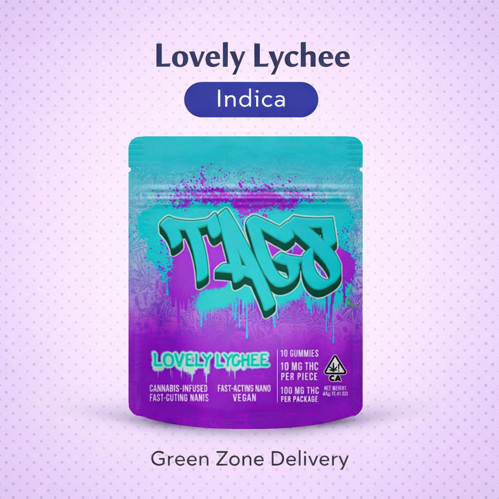 Lovely Lychee 100mg Vegan Gummies - 10 Pack