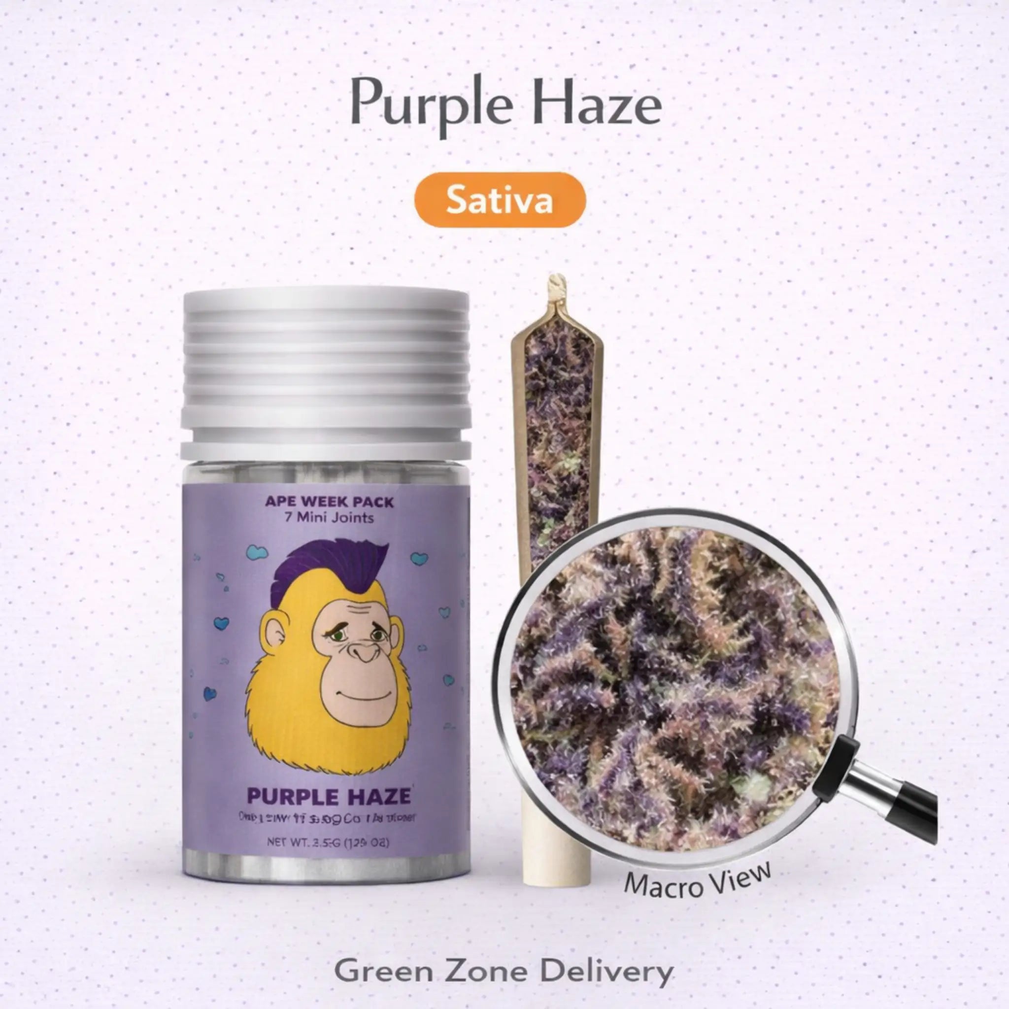 Purple Haze Diamond Infused Mini Joints - 7 Pack
