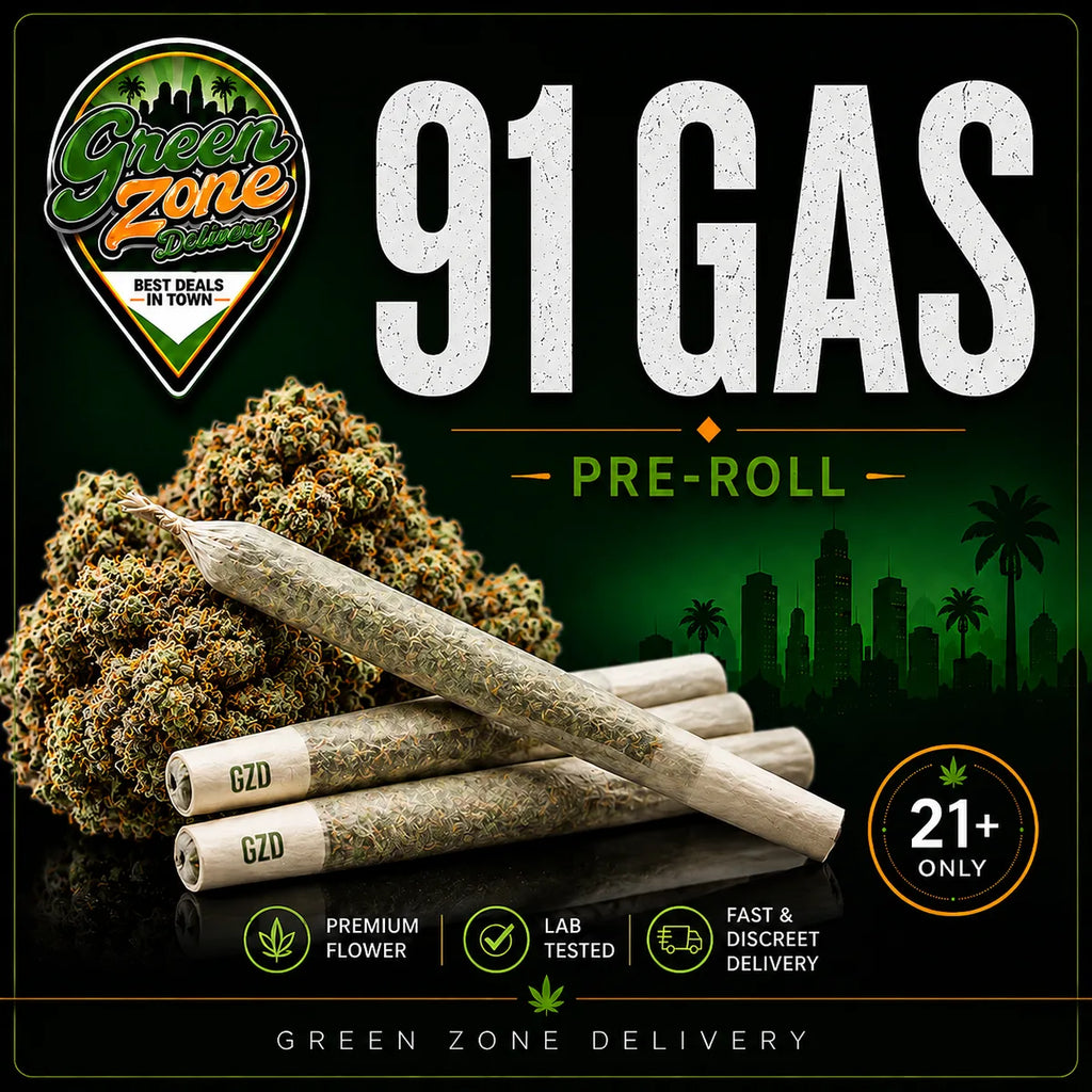 91 Gas 1g Pre Roll Green Zone Delivery product image