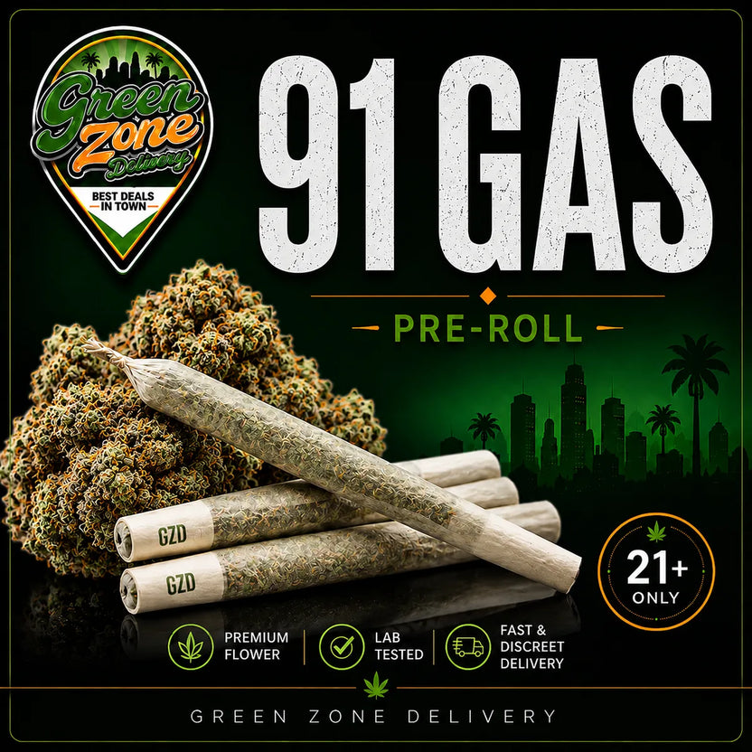 91 Gas 1g Pre Roll Green Zone Delivery product image