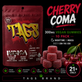 TAGS I Cherry Coma I 300mg Vegan Gummies 10 Pack