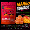 TAGS | Mango Sunrise | 100mg Vegan Gummies | 10 Pack