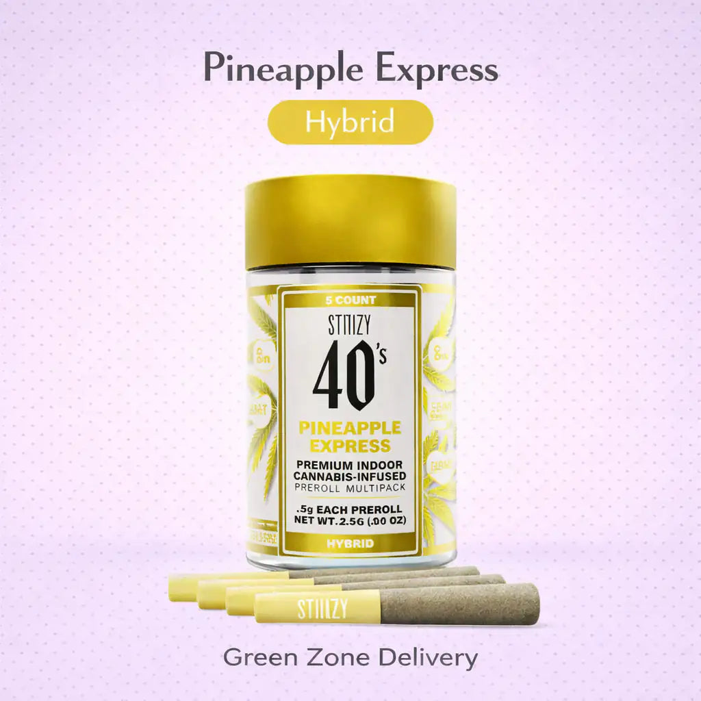 STIIIZY 40's Pineapple Express Pre-Roll 5-Pack