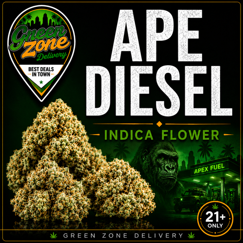 Ape Diesel Indica Flower Green Zone Delivery