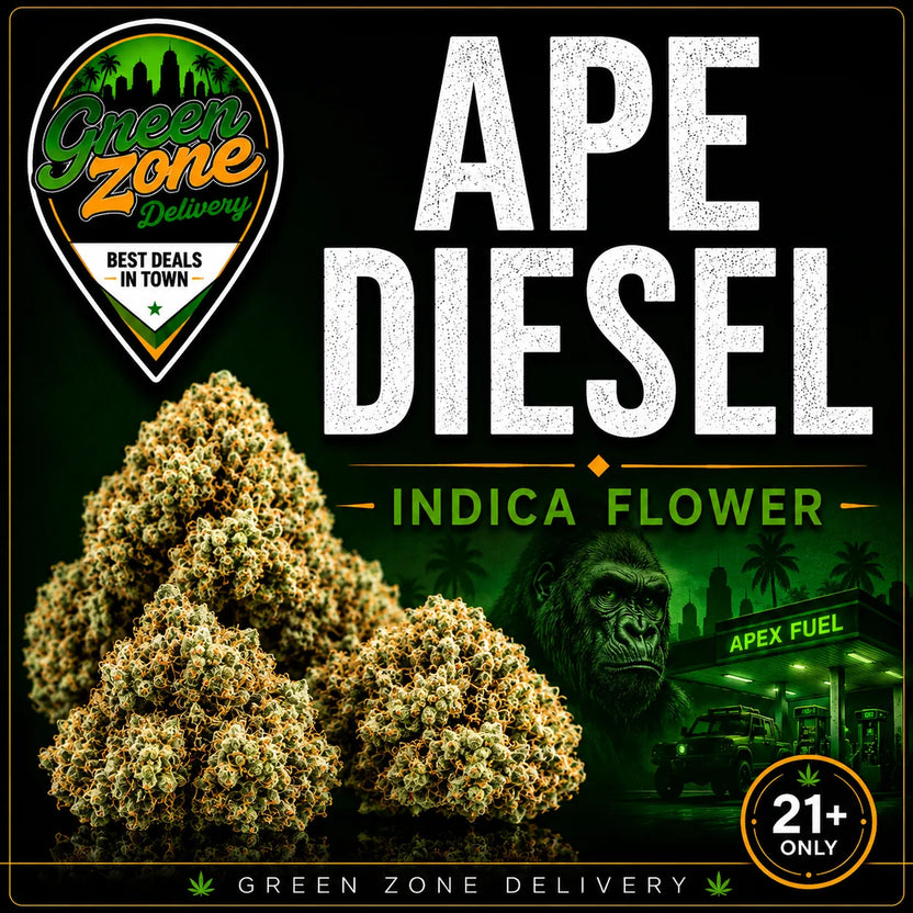 Ape Diesel Indica Flower Green Zone Delivery