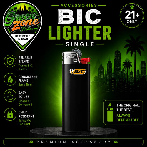 BIC Lighter Single Green Zone Delivery Accessory Product Image