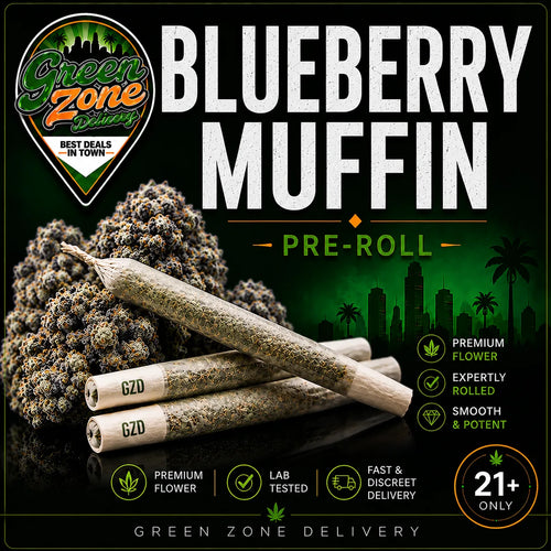 Blueberry Muffin Pre-Roll Green Zone Delivery product image