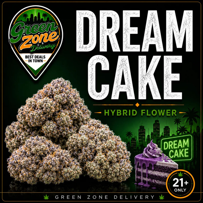 Dream Cake Hybrid Flower Green Zone Delivery
