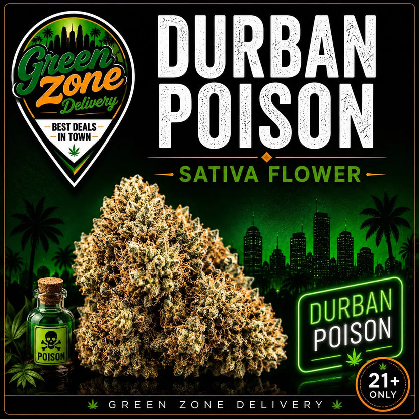 Durban Poison Sativa Flower Green Zone Delivery Product Image