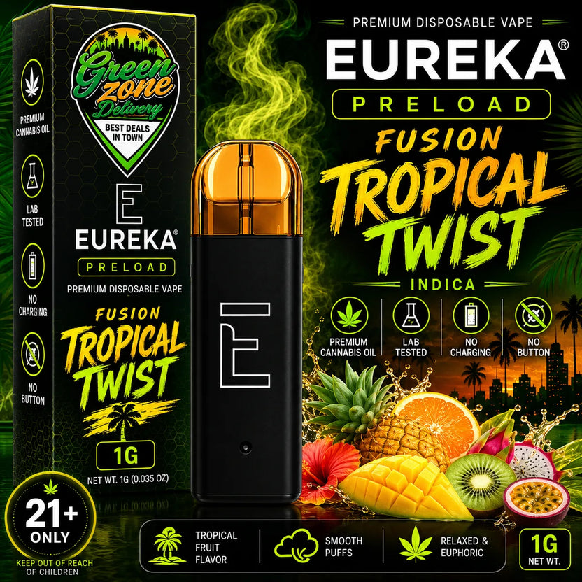EUREKA PRELOAD FUSION Tropical Twist 1g Green Zone Delivery Product Image