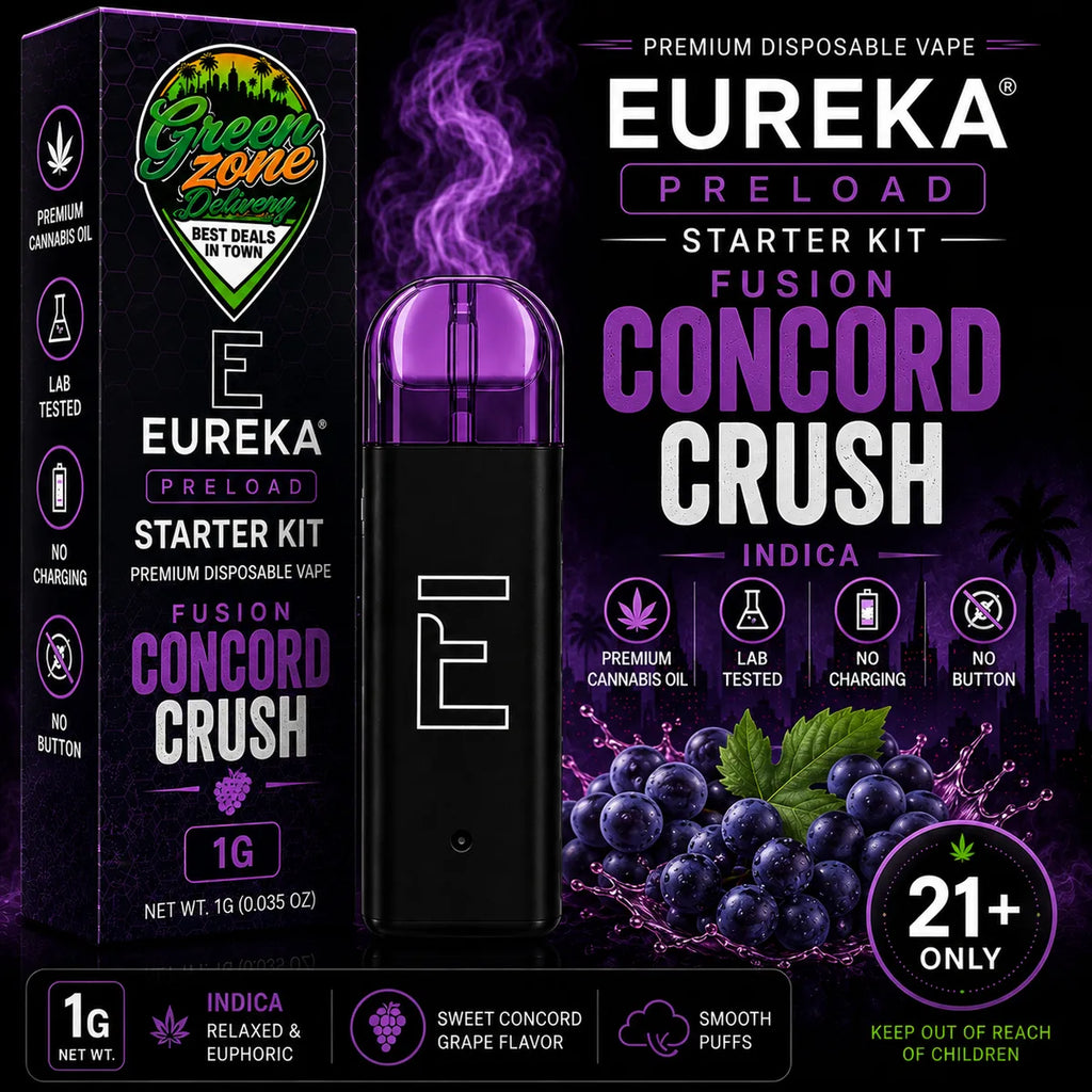 EUREKA PRELOAD Starter Kit FUSION Concord Crush 1g Green Zone Delivery Product Image