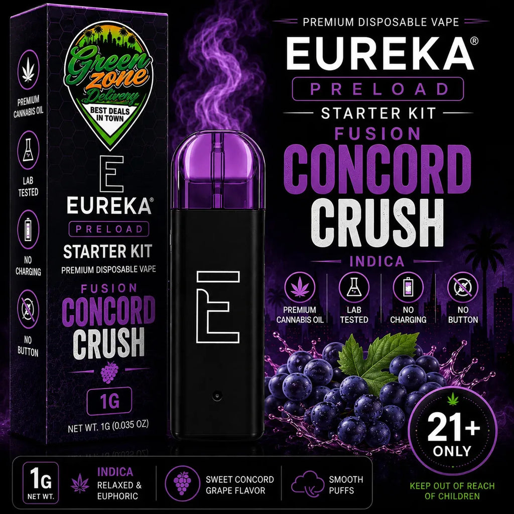 EUREKA PRELOAD Starter Kit FUSION Concord Crush 1g Green Zone Delivery Product Image