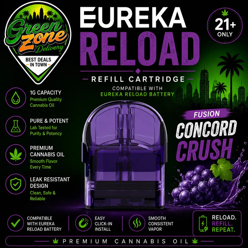 EUREKA RELOAD FUSION Concord Crush 1g Green Zone Delivery Product Image