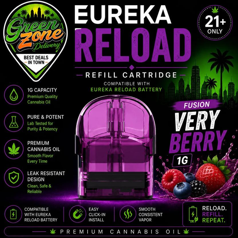 EUREKA RELOAD FUSION Very Berry 1g Green Zone Delivery Product Image