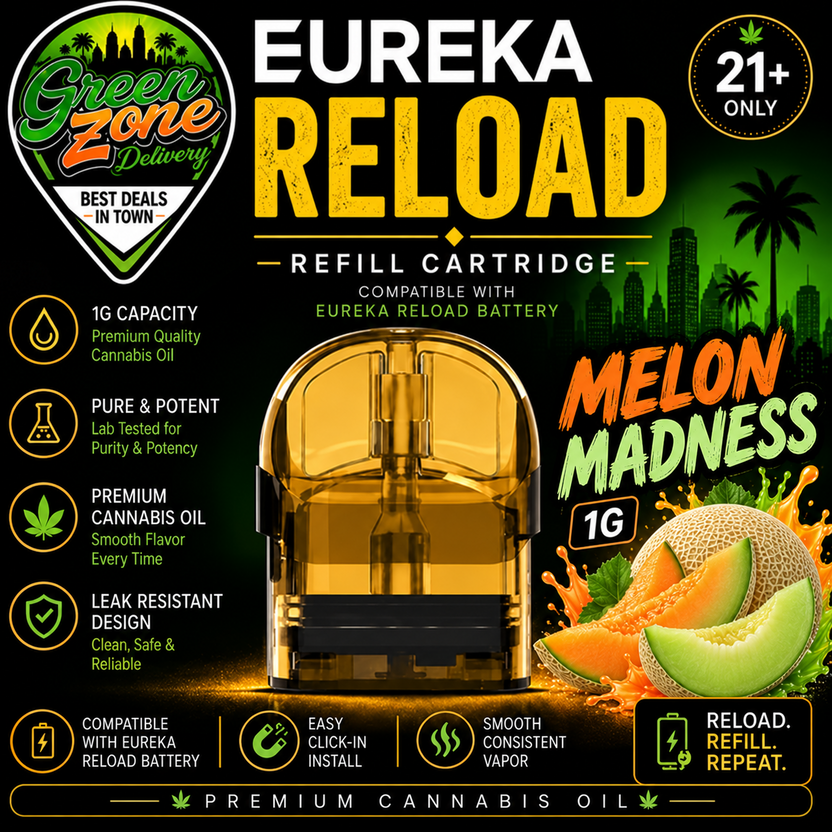 EUREKA RELOAD Melon Madness 1g Green Zone Delivery Product Image