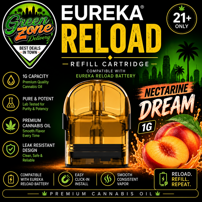 EUREKA RELOAD Nectarine Dream 1g Green Zone Delivery Product Image