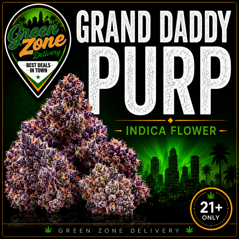 Grand Daddy Purp Indica Flower - Green Zone Delivery