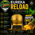 EUREKA RELOAD FUSION Tropical Twist 1g Green Zone Delivery Product Image