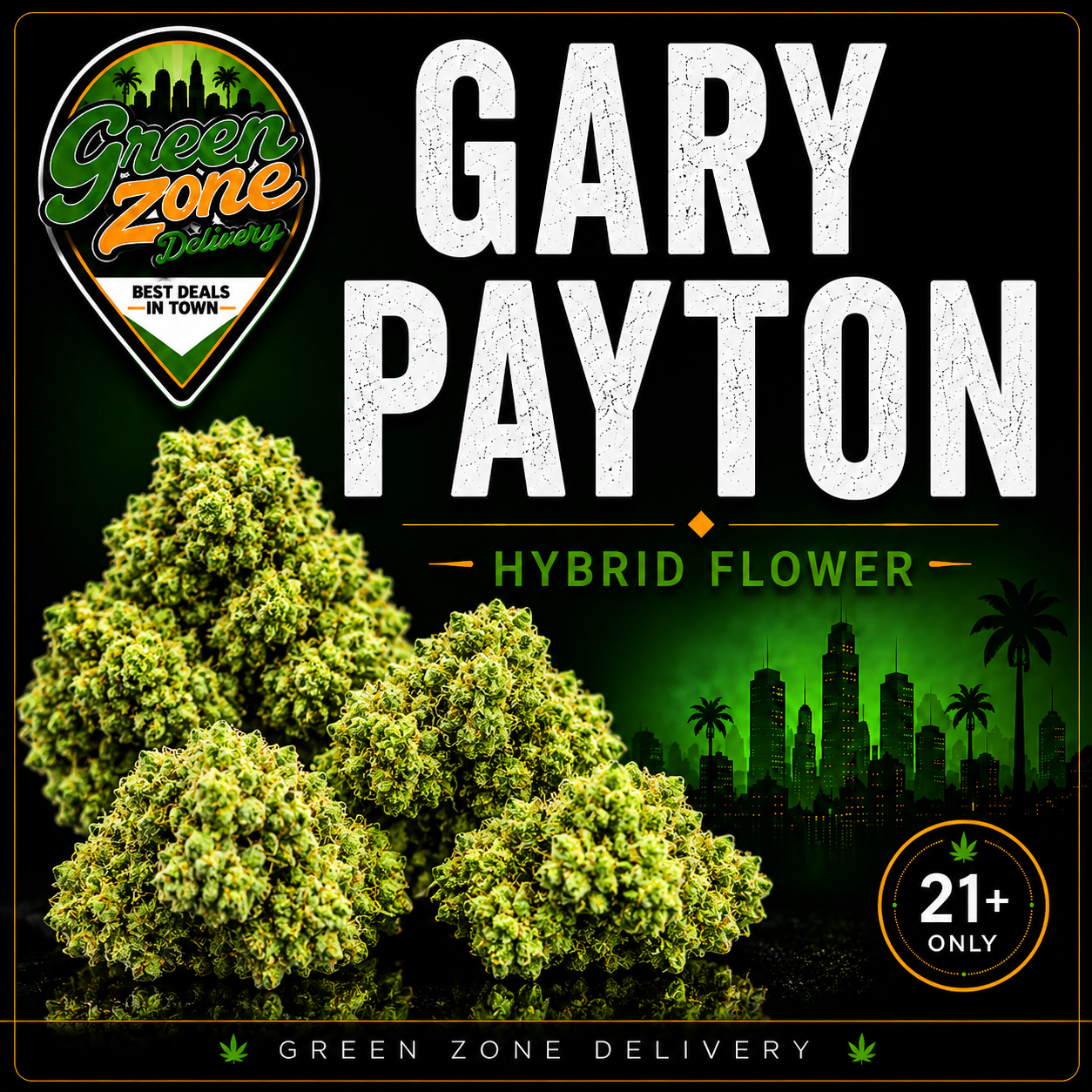 Gary Payton Hybrid Flower Green Zone Delivery Product Image