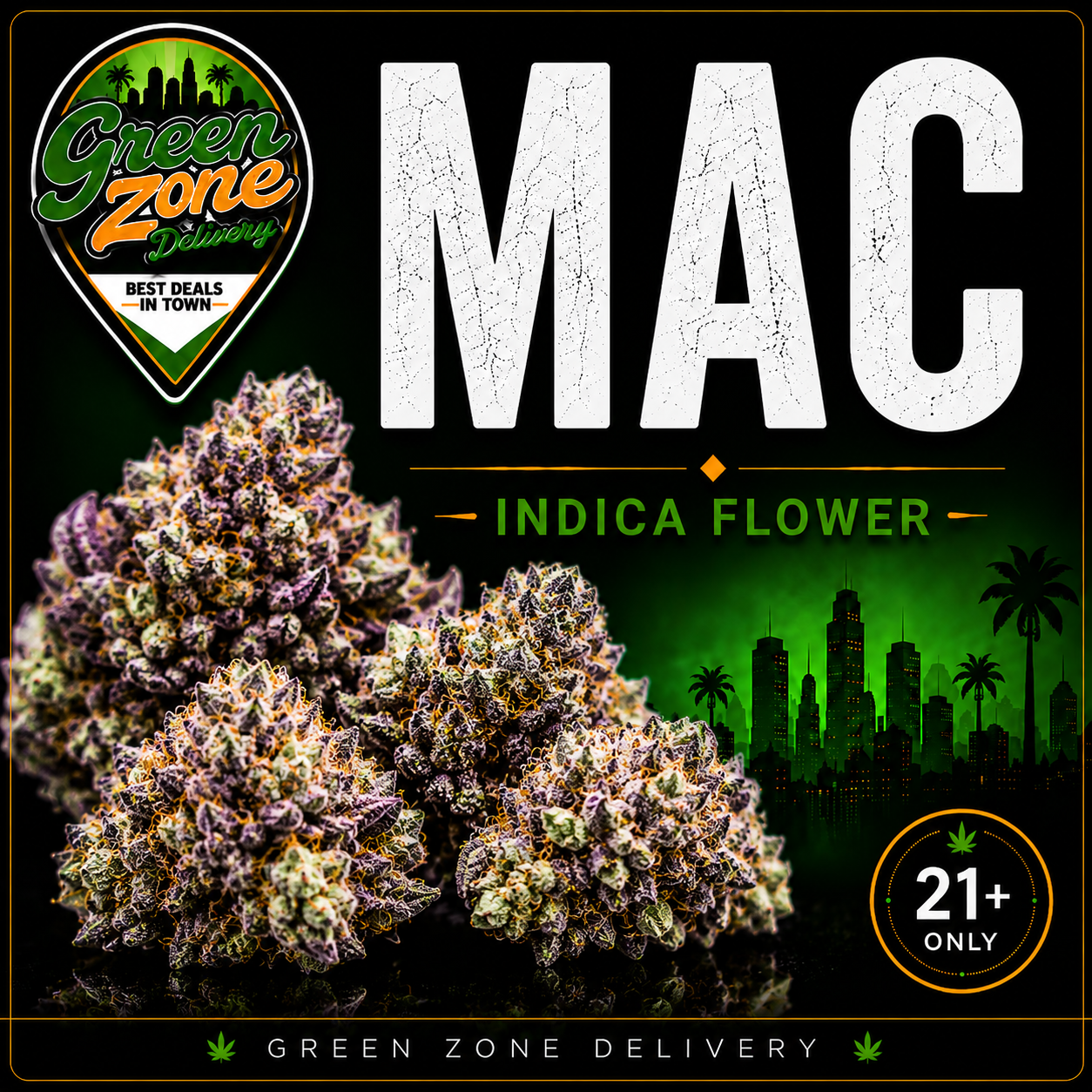 MAC Indica Flower Green Zone Delivery Product Image