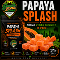 Papaya Splash 100mg Vegan Gummies Green Zone Delivery Product Image