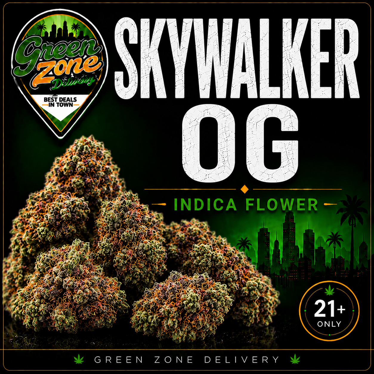 Skywalker OG Indica Flower Green Zone Delivery Product Image