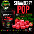 Strawberry Pop 100mg Vegan Gummies Green Zone Delivery Product Image
