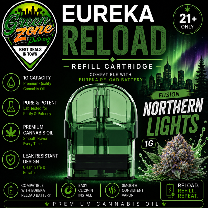 EUREKA RELOAD FUSION Northern Lights 1g Green Zone Delivery Product Image