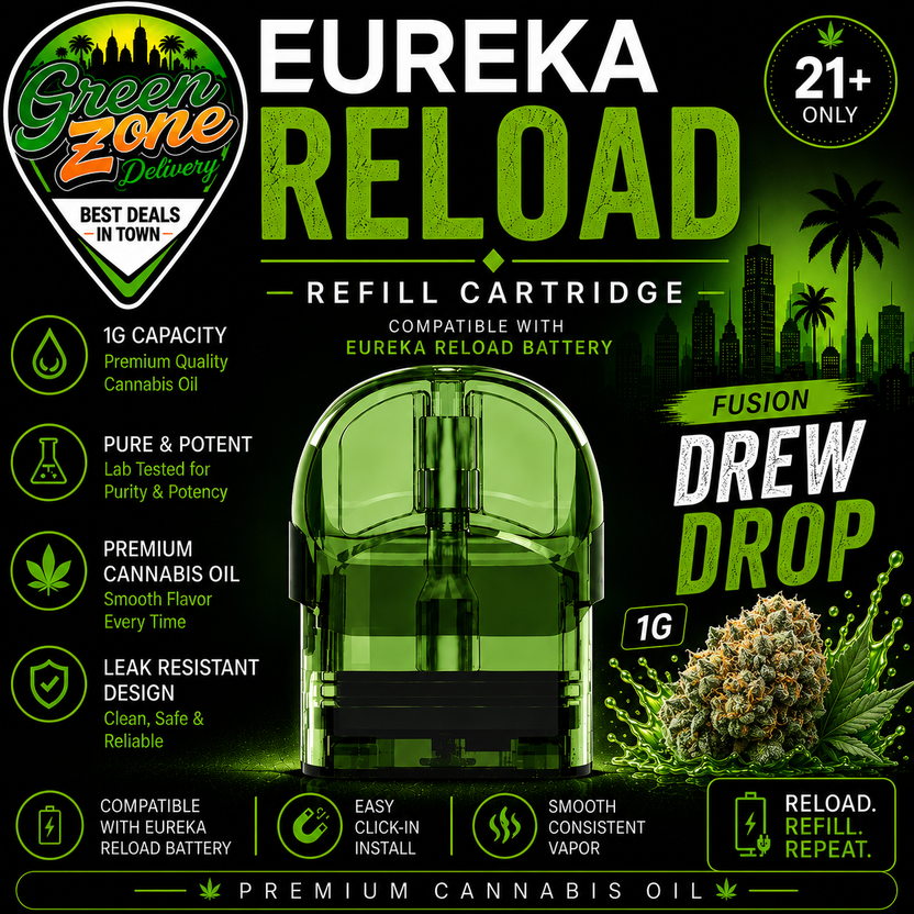 EUREKA RELOAD FUSION Drew Drop 1g Green Zone Delivery Product Image