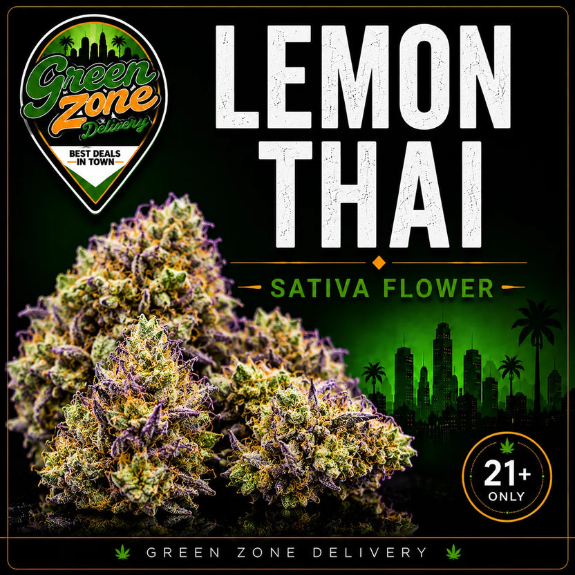 Lemon Thai Sativa Flower Green Zone Delivery Product Image
