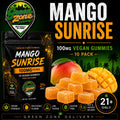 Mango Sunrise 100mg Vegan Gummies Green Zone Delivery Product Image