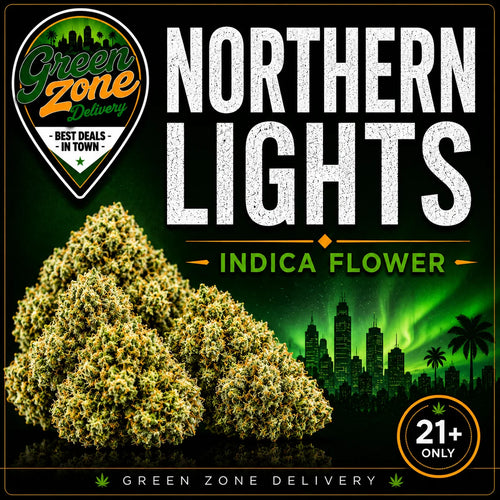 Northern Lights Indica Flower Green Zone Delivery