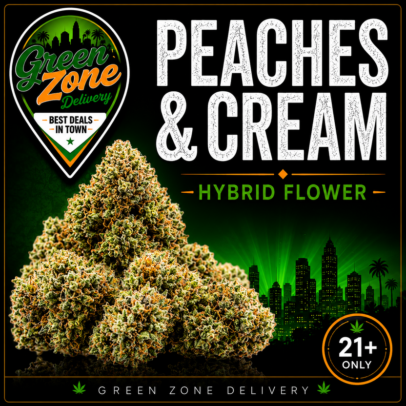 Peaches & Cream Hybrid Flower - Green Zone Delivery