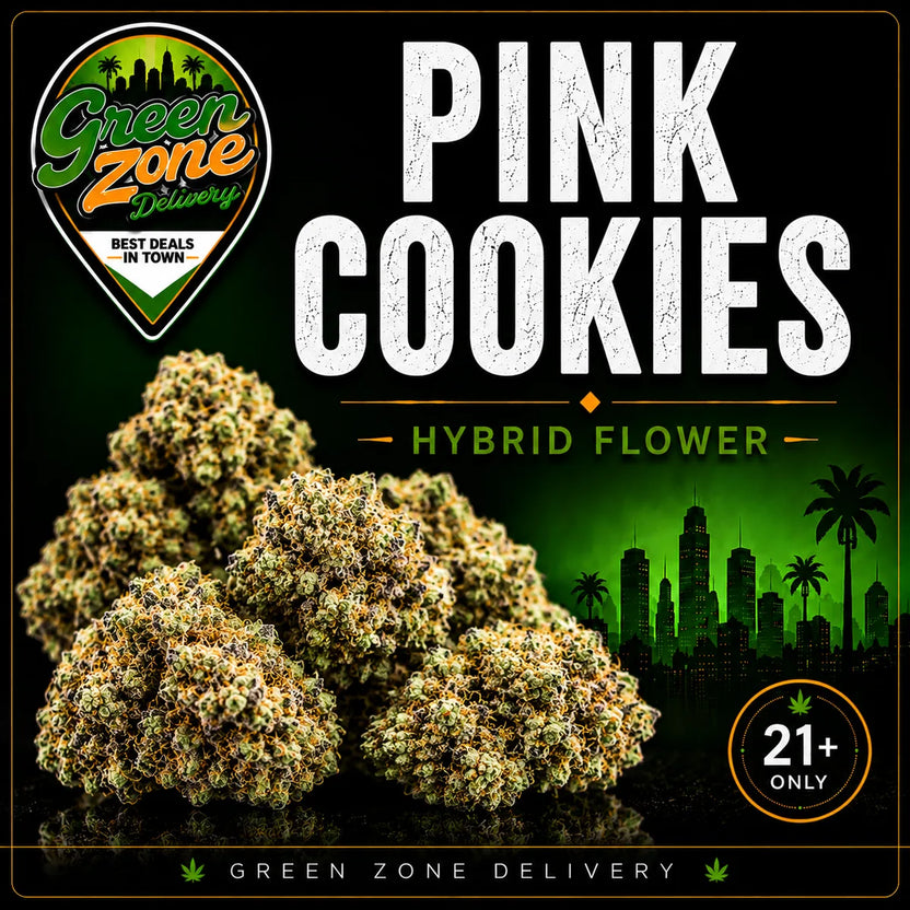 Pink Cookies Hybrid Flower Green Zone Delivery Product Image