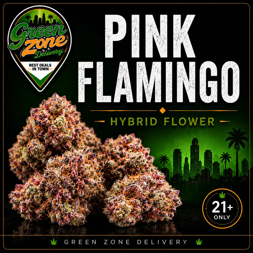 Pink Flamingo Hybrid Flower Green Zone Delivery Product Image