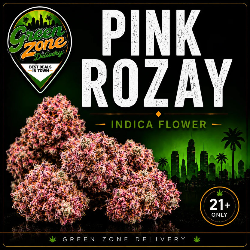 Pink Rozay Indica Flower Green Zone Delivery Product Image