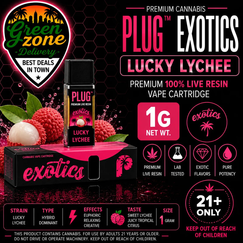 Plug Play Exotics Lucky Lychee 1g vape product image