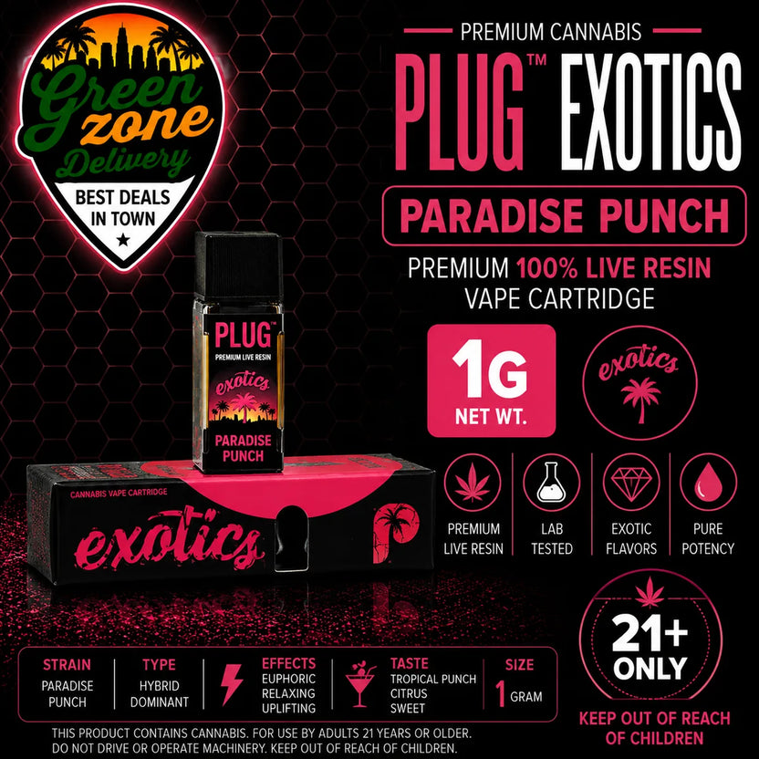 Plug Play Exotics Paradise Punch 1g vape product image