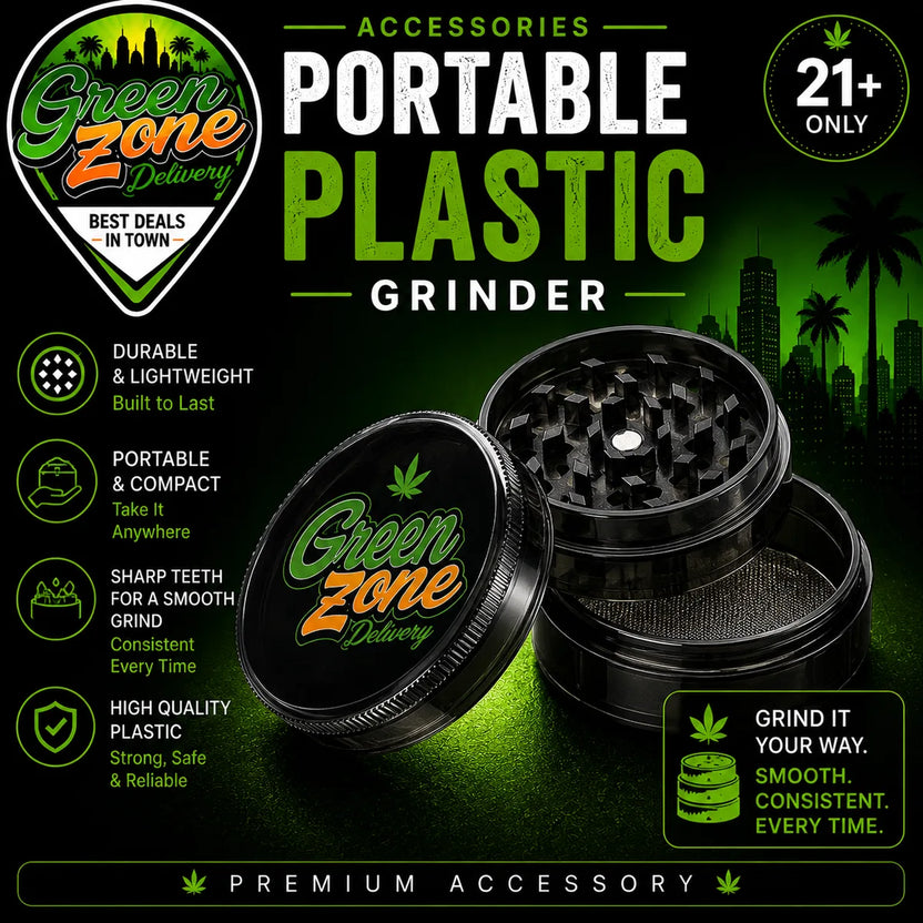 Portable Plastic Grinder Green Zone Delivery Accessory Product Image