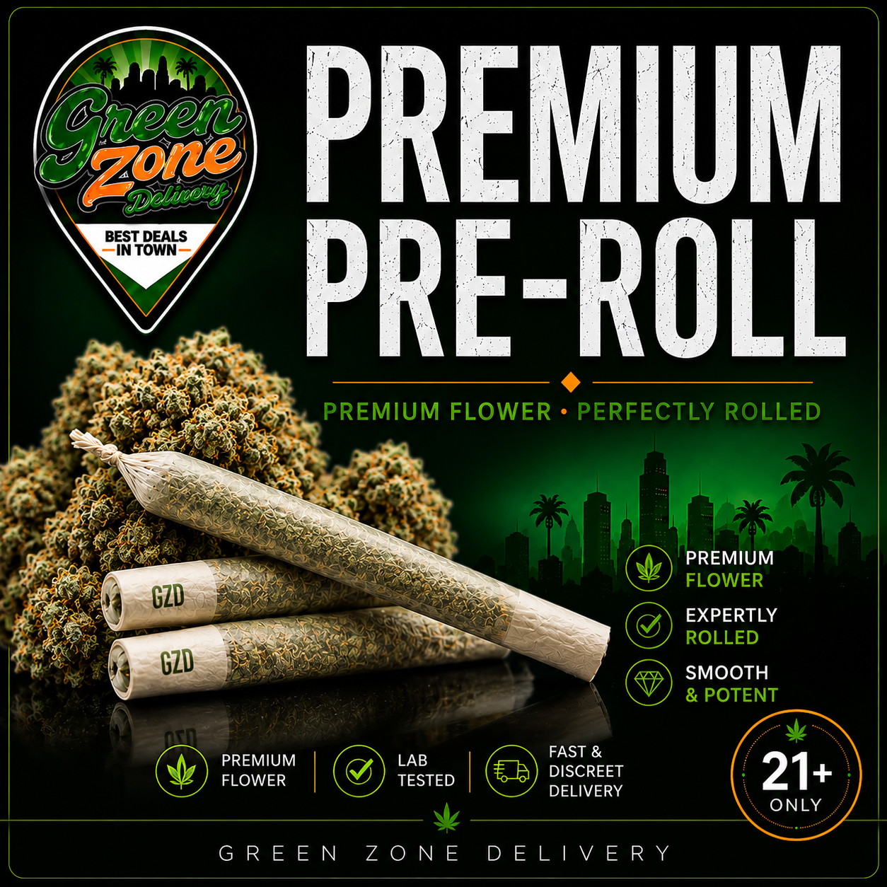 Premium Pre-Roll Green Zone Delivery product image
