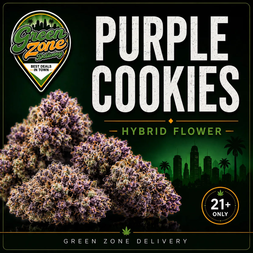 Purple Cookies Hybrid Flower Green Zone Delivery Product Image