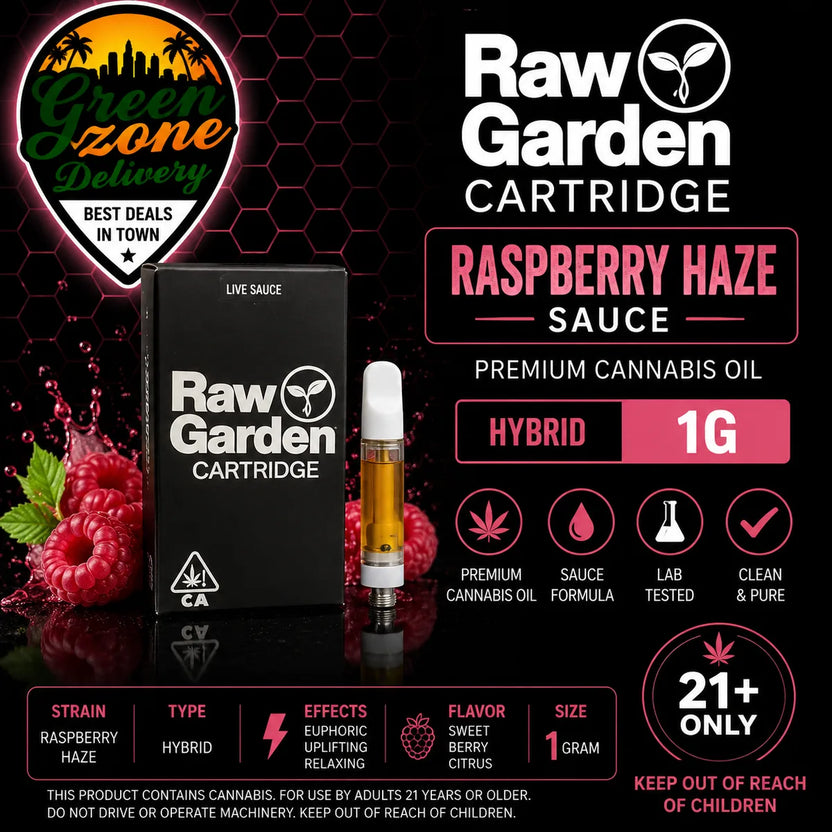 Raw Garden Raspberry Haze Sauce Cart 1g Hybrid product image