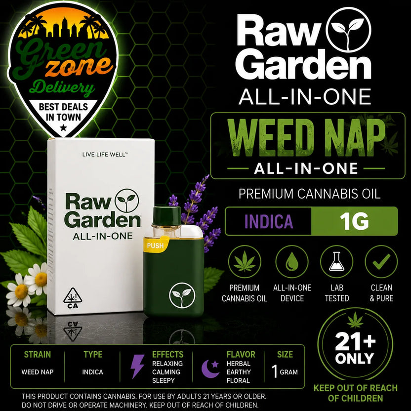 Raw Garden Weed Nap All-In-One 1g Indica product image