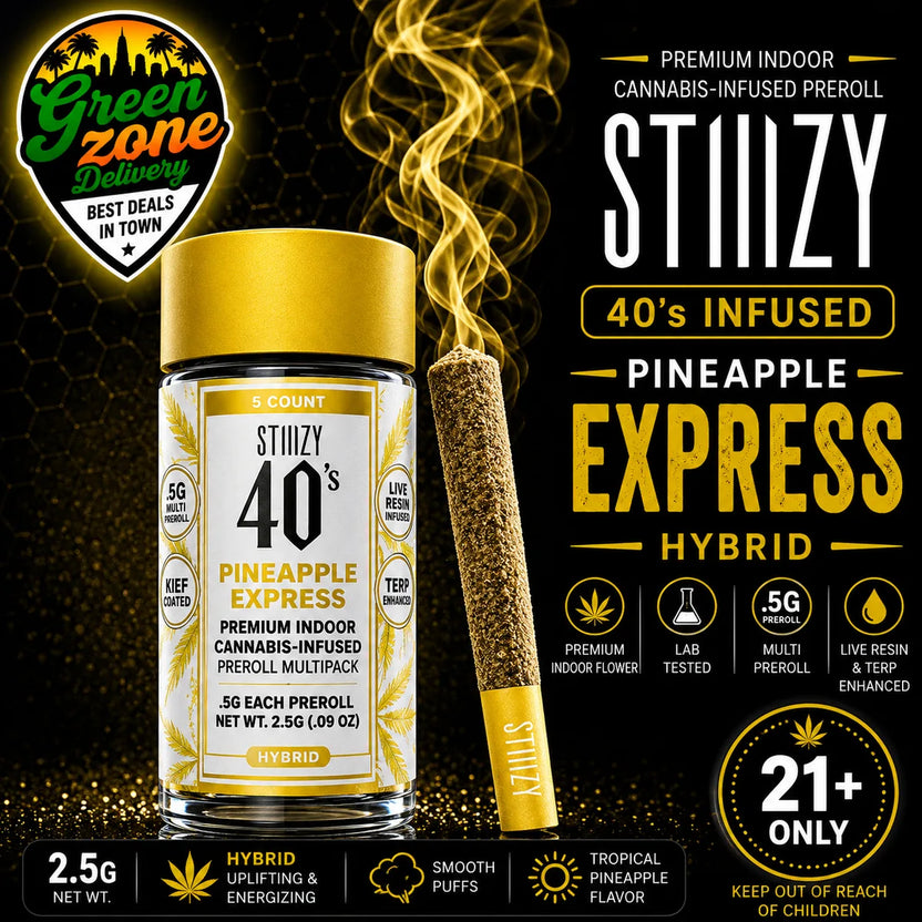 STIIIZY 40's Pineapple Express Pre-Roll 5-Pack
