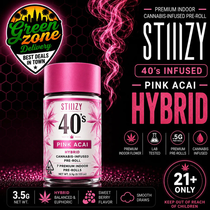 STIIIZY 40's Pink Acai Pre-Roll 7-Pack