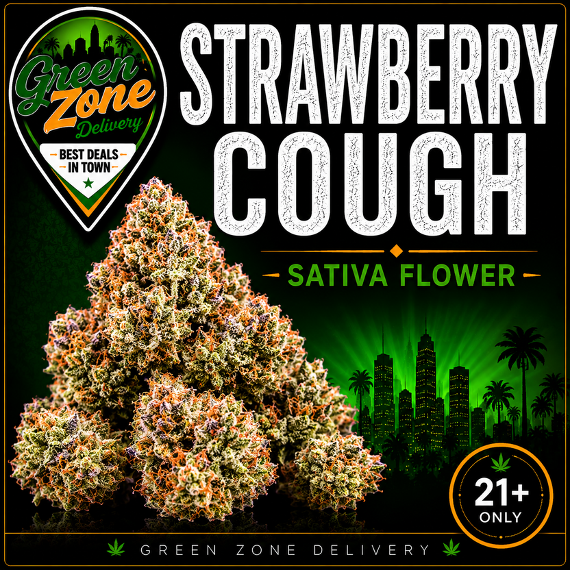 Strawberry Cough Sativa Flower - Green Zone Delivery