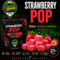 Strawberry Pop 100mg Vegan Gummies Green Zone Delivery Product Image